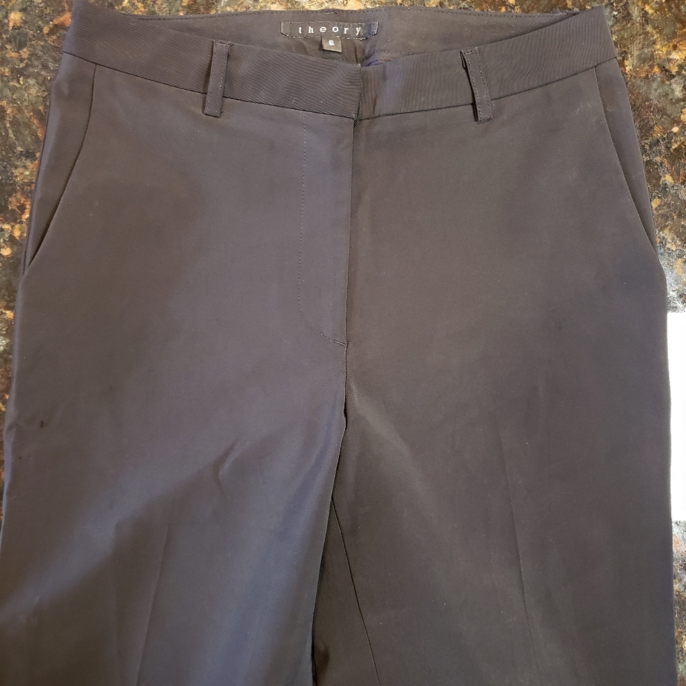 Theory Black Stretch Pants